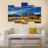 Farmland with grazing sheep and Mount Cook Multi Panel Canvas Wall Art