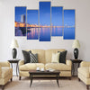 View of skyline and buildings from malecon Multi panel canvas wall art