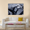 Vultures in a scary and spooky halloween scene Multi panel canvas wall art