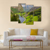 Village in Flam Norway nature and travel background multi panel canvas wall art