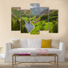 Village in Flam Norway nature and travel background multi panel canvas wall art