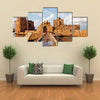 The Sidon Sea Castle, Lebanon, Multi Panel Canvas Wall Art