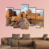 Sidon Sea Castle, Sidon, Lebanon multi panel canvas wall art