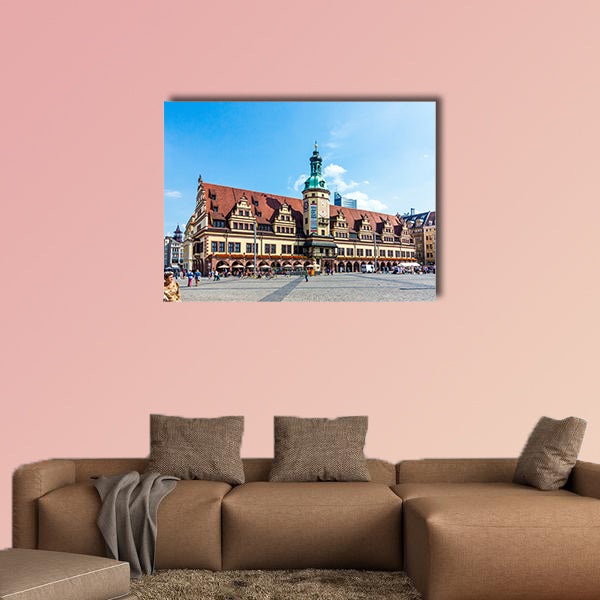 At old Town Hall in Leipzig, Germany multi panel canvas wall art