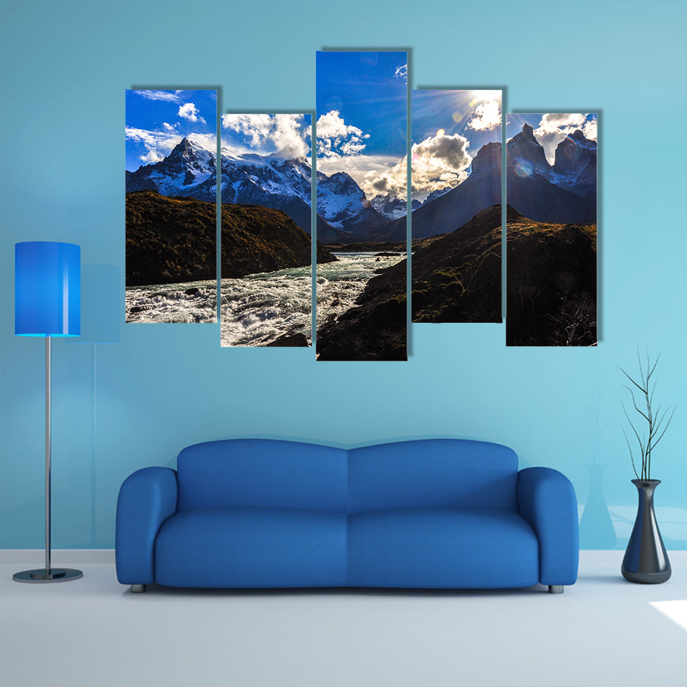 Parque Nacional Torres del Paine, Chile multi panel canvas wall art