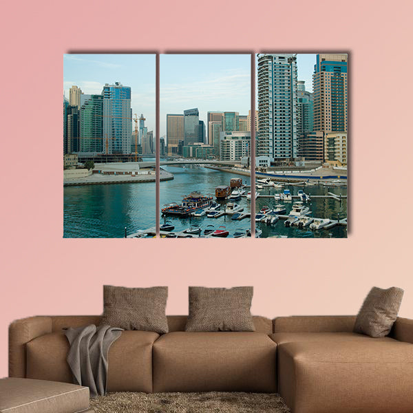 Dubai Daytime multi panel canvas wall art