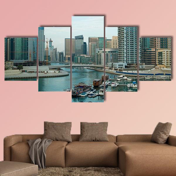 Dubai Daytime multi panel canvas wall art