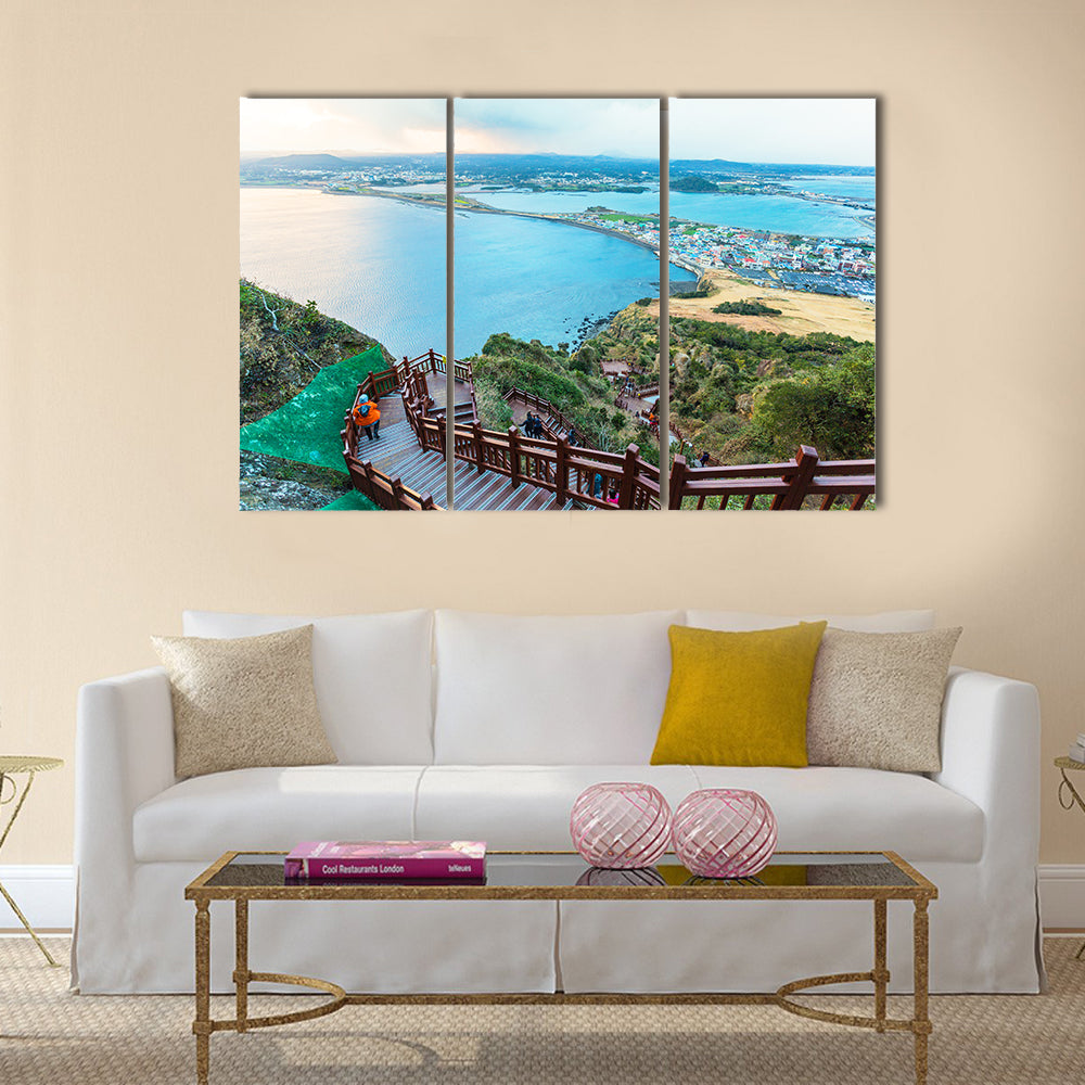 Jeju do beach Island, South Korea multi panel canvas wall art