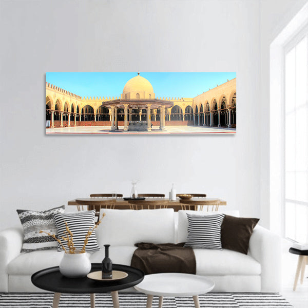 Ancient Historic Mosque in Old Cairo panoramic canvas wall art
