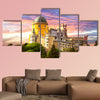 Fairy Palace against sunset sky in Sintra, Portugal multi panel canvas wall art