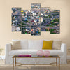 urban cityscape of busy traffic multi panel canvas wall art