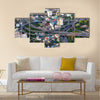 urban cityscape of busy traffic multi panel canvas wall art