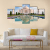 Taj Mahal in sunrise light Multi Panel Canvas Wall Art