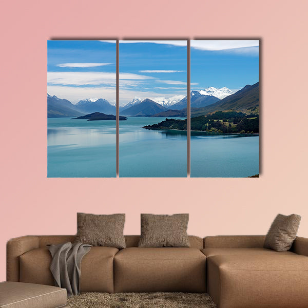Magnificent scenery of nature reserves in New Zealand Multi panel canvas wall art