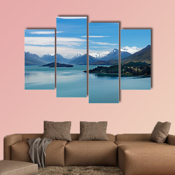 Magnificent scenery of nature reserves in New Zealand Multi panel canvas wall art