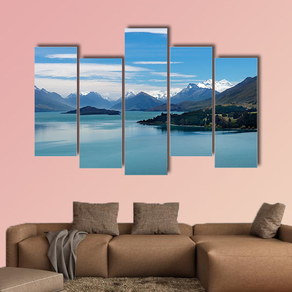 Magnificent scenery of nature reserves in New Zealand Multi panel canvas wall art