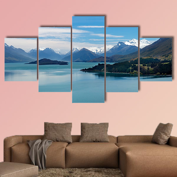 Magnificent scenery of nature reserves in New Zealand Multi panel canvas wall art