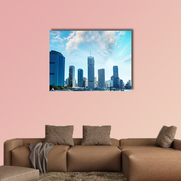 Brisbane skyscrapers - Queensland, Australia Multi panel canvas wall art