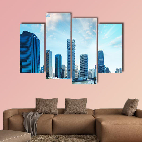 Brisbane skyscrapers - Queensland, Australia Multi panel canvas wall art