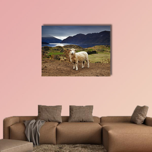 Lake Wanaka, view from mount Roys, New Zealand multi panel canvas wall art