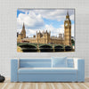 View of London with the Big Ben, the Clock Tower, And Westminster Multi Panel Canvas Wall Art