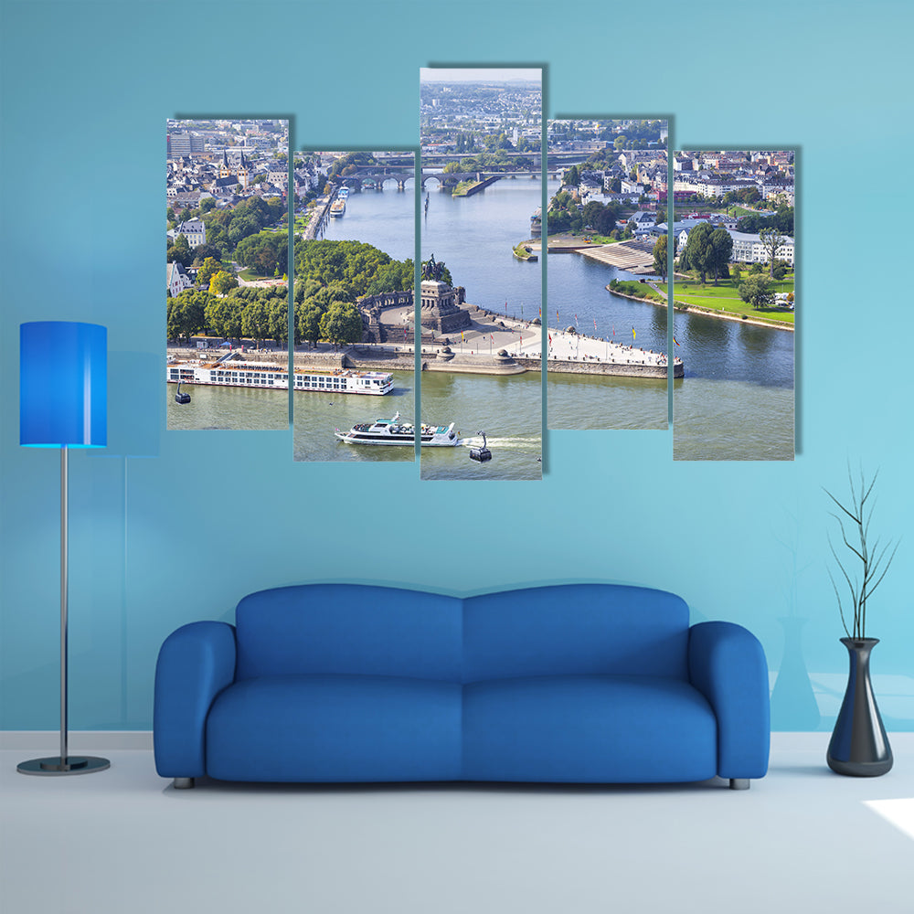 View Of A Monument Multi Panel Canvas Wall Art