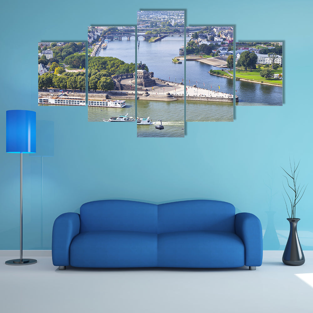 View Of A Monument Multi Panel Canvas Wall Art