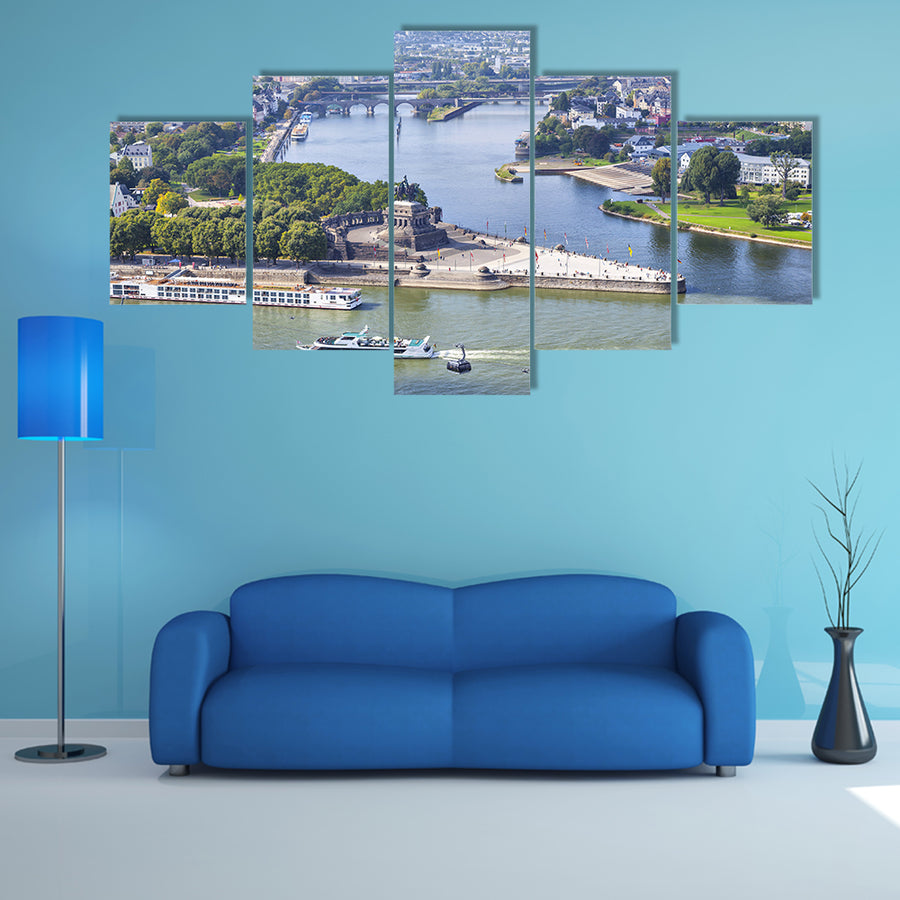 View Of A Monument Multi Panel Canvas Wall Art
