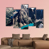 Mountain range view from Mt Temple multi panel canvas wall art