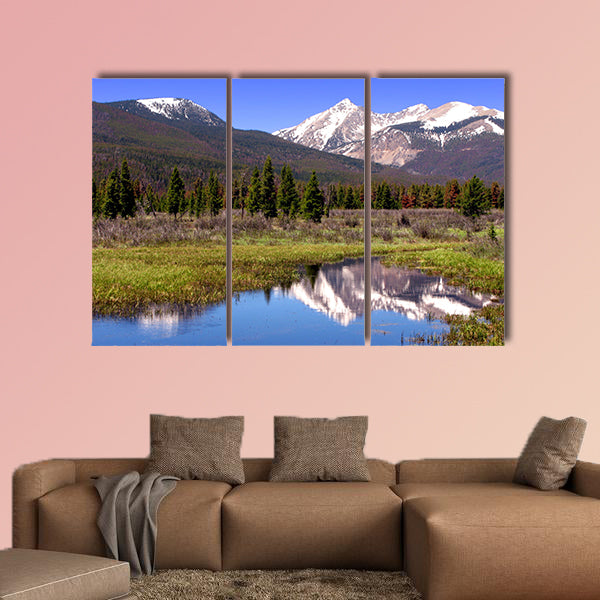 Rocky Mountains National Park scenic landscape multi panel canvas wall art