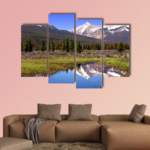 Rocky Mountains National Park scenic landscape multi panel canvas wall art