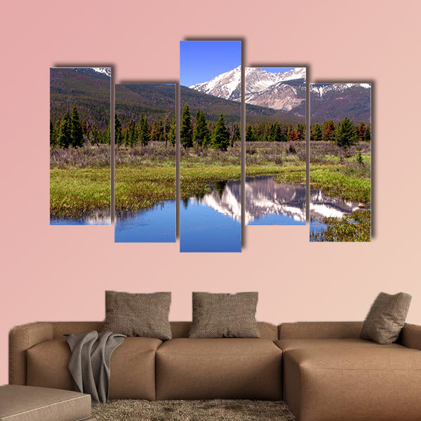 Rocky Mountains National Park scenic landscape multi panel canvas wall art