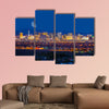 Las Vegas Strip and the Moon Las Vegas Panorama at Nights wall art