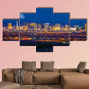 Las Vegas Strip and the Moon Las Vegas Panorama at Nights wall art