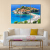 Sveti Stefan island in Budva, Montenegro Multi panel canvas wall art