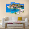 Sveti Stefan island in Budva, Montenegro Multi panel canvas wall art