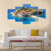 Sveti Stefan island in Budva, Montenegro Multi panel canvas wall art