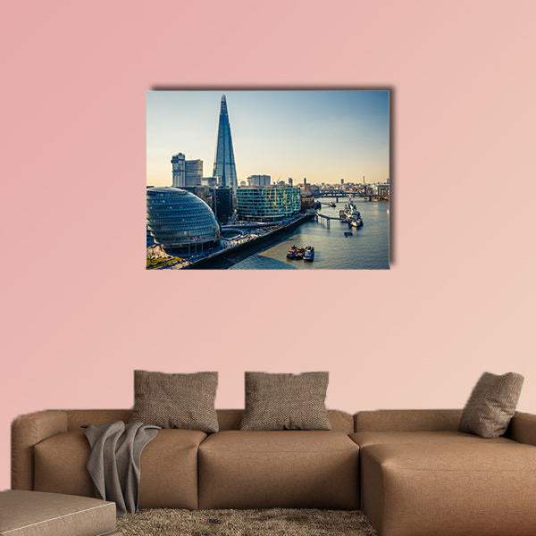 Thames and London City multi panel canvas wall art