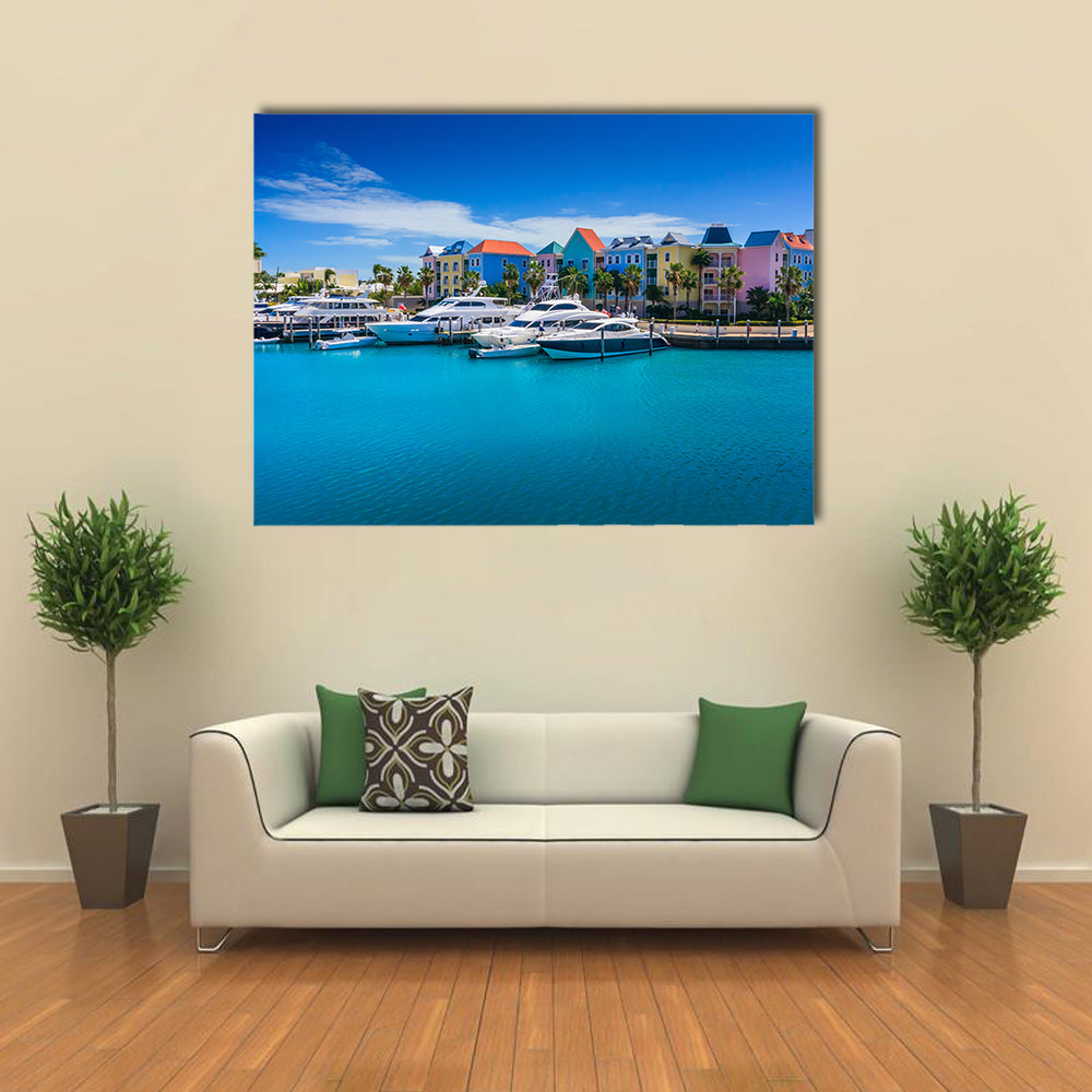 The Atlantis Hotel On The Paradise Island In Nassau Multi Panel Canvas Wall Art