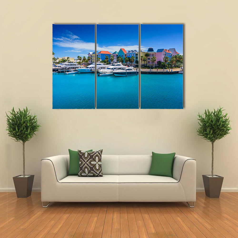 The Atlantis Hotel On The Paradise Island In Nassau Multi Panel Canvas Wall Art