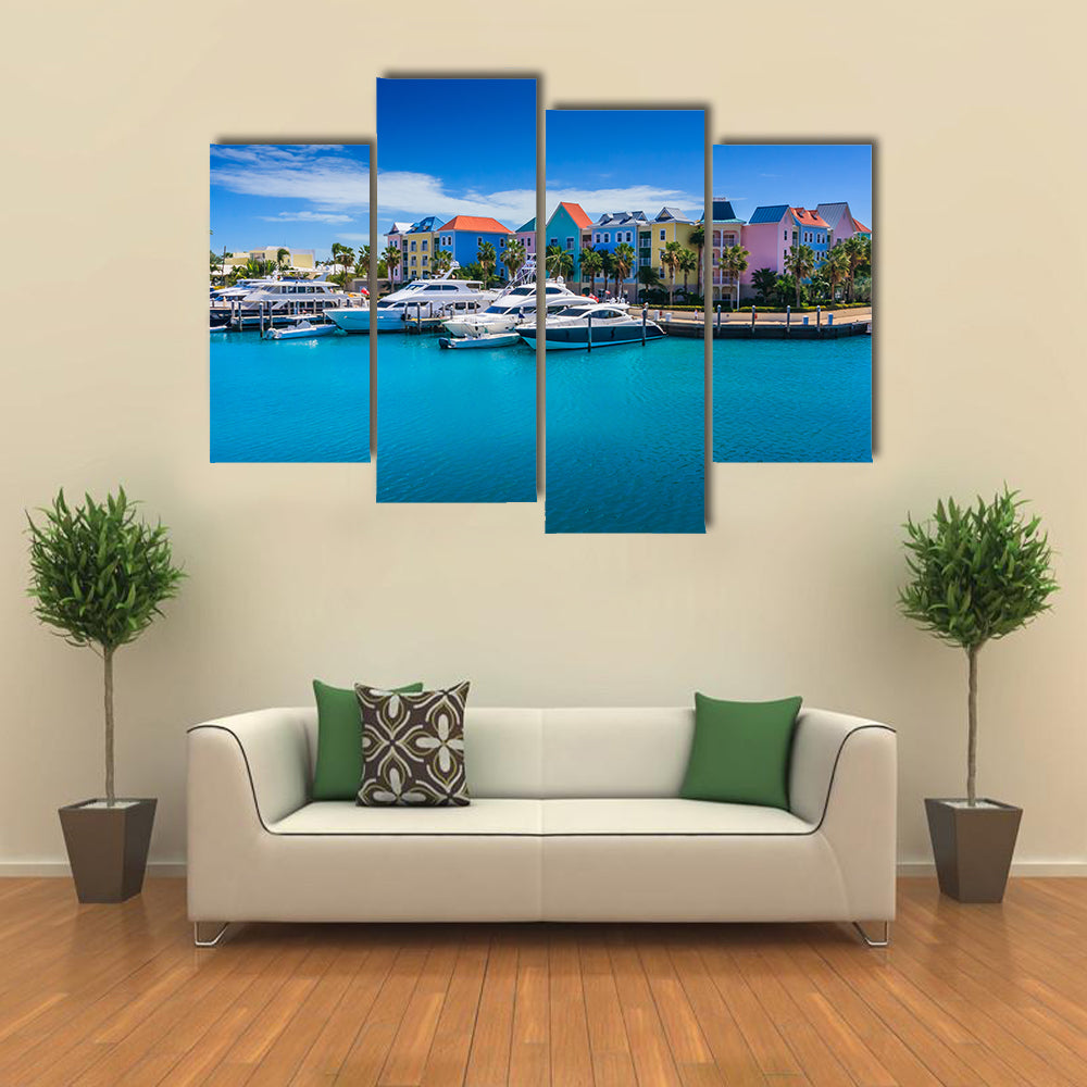 The Atlantis Hotel On The Paradise Island In Nassau Multi Panel Canvas Wall Art