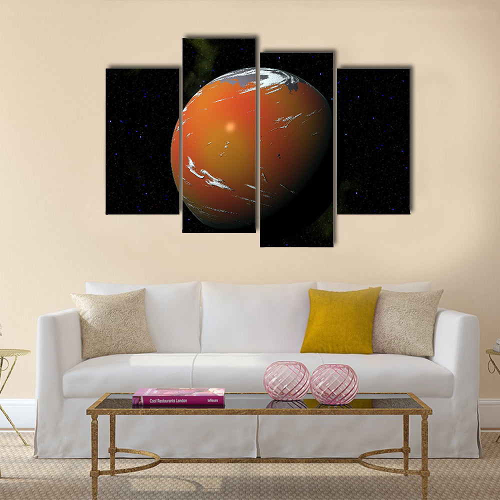 Attractive Deep Space Multi Panel Canvas Wall Art