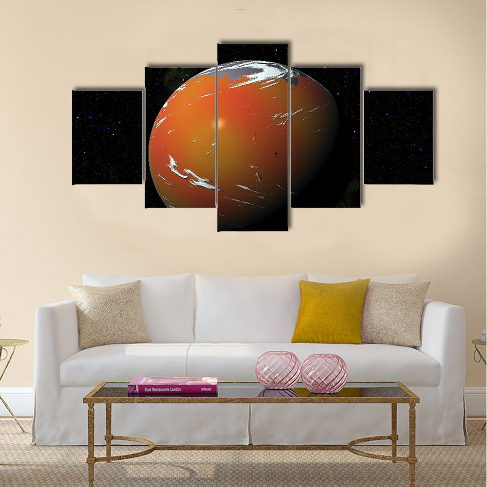 Attractive Deep Space Multi Panel Canvas Wall Art