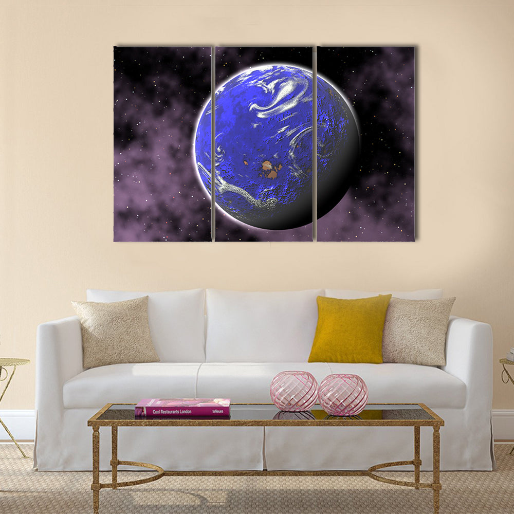 Blue Deep Space Multi Panel Canvas Wall Art