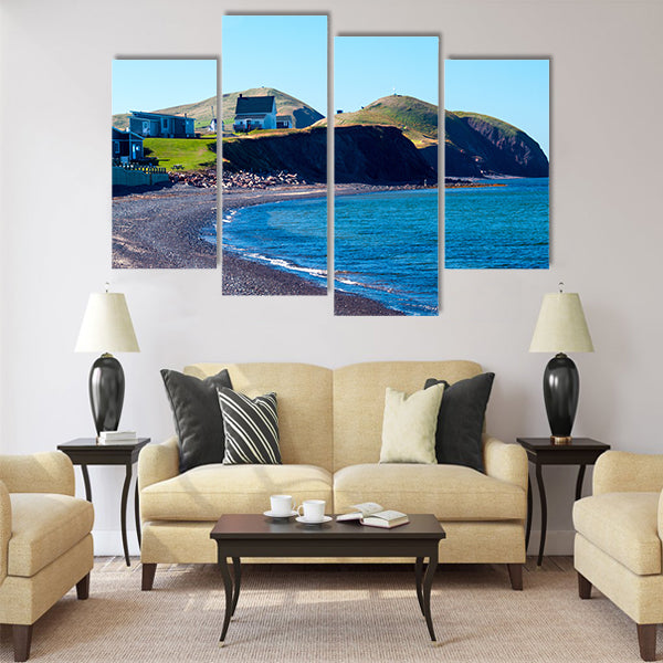 Beach at La Grave on Iles de la Madeleine Multi Panel Canvas Wall Art