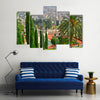 View Of World’s Most Beautiful Bahai Gardens In Haifa, Palesteine, Multi Panel Canvas Wall Art