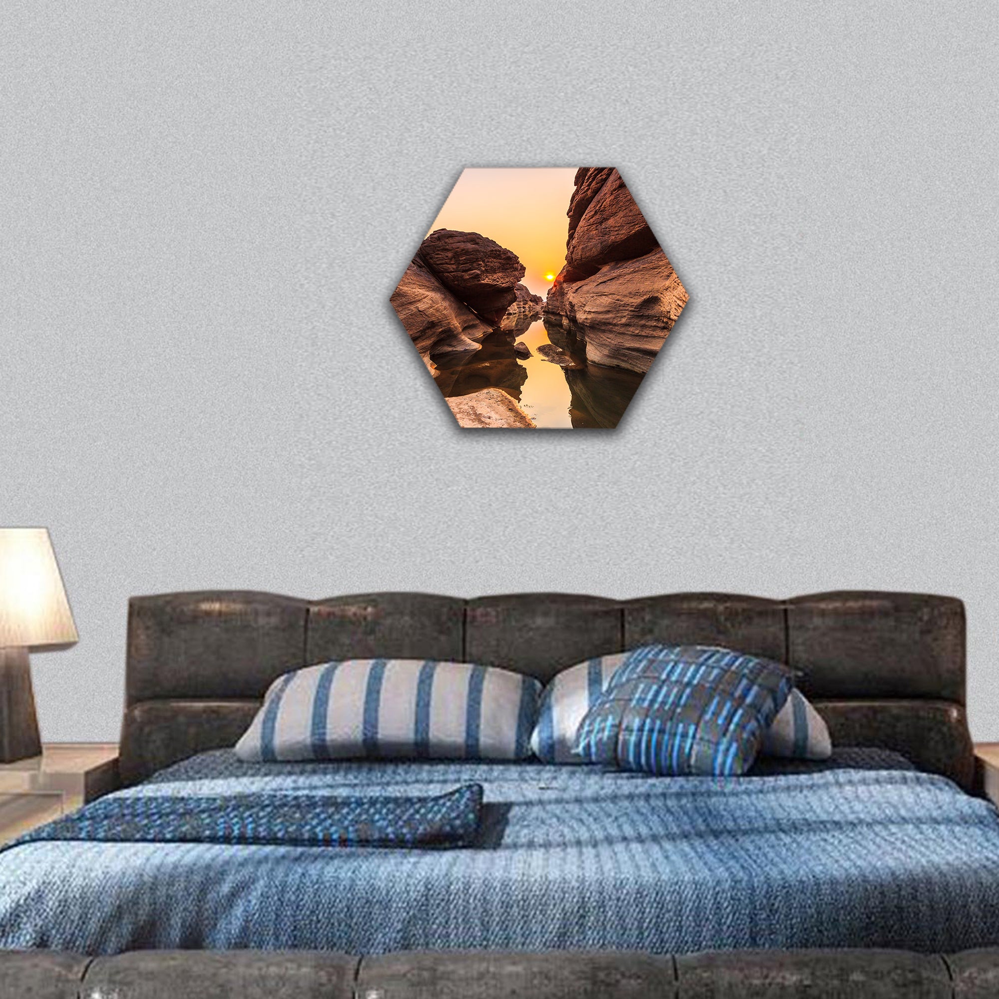 Landscape Grand Canyon Thailand hexagonal canvas wall art