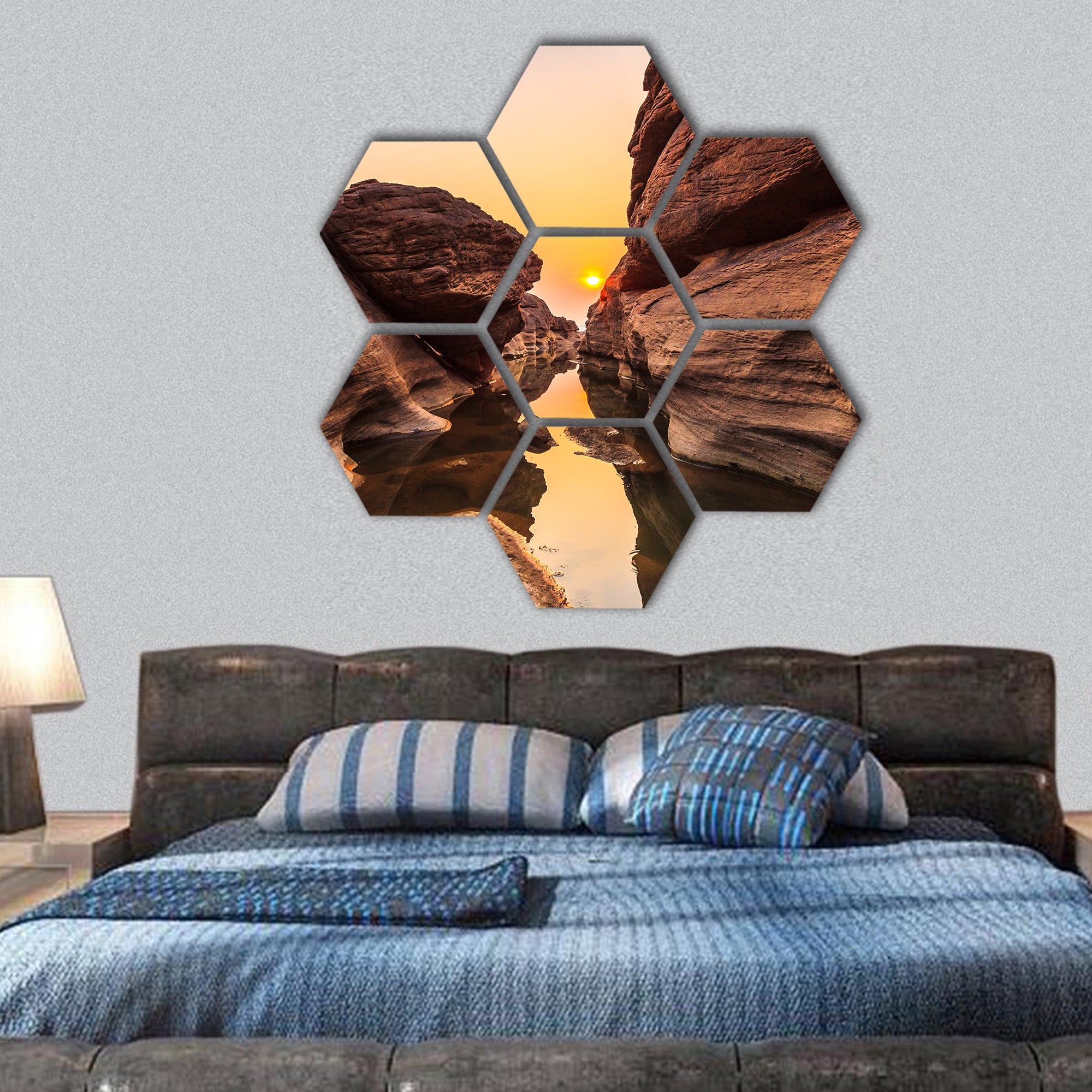 Landscape Grand Canyon Thailand hexagonal canvas wall art