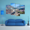 Beautiful View Of Highway In Mountains Multi Panel Canvas Wall Art