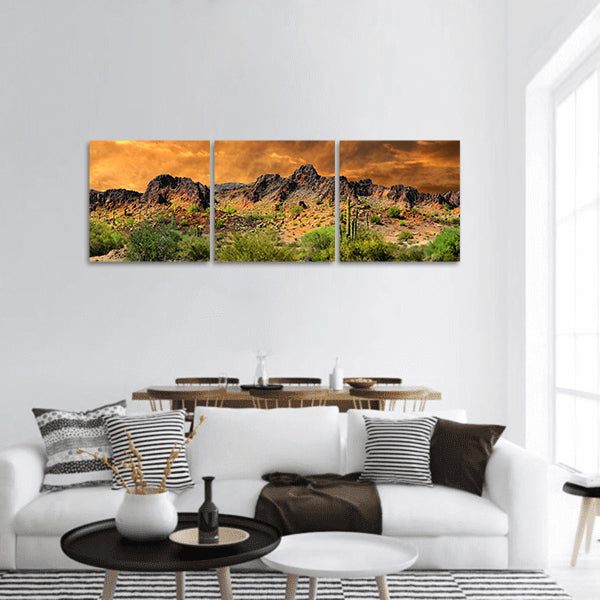 Cloud formations rocky Mountains Border of New Mexico panoramic canvas wall art